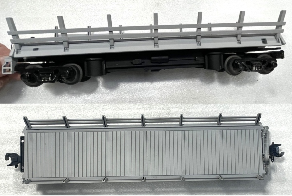 PREMIER OPERATING LOG DUMP CAR / WORKS / MISSING STEP ON ONE END / INCLUDES 4 LOGS / GRAY PHOTO SAMPLE /