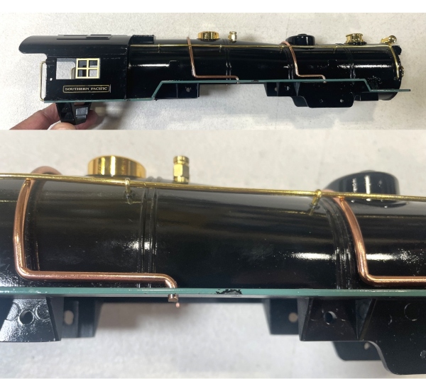 SHELL / BOILER / BLACK / W/SOME DETAILS / HAS SOME SCRATCHES & CHIPS / SOUTHERN PACIFIC / AMERICAN FLYER 4696