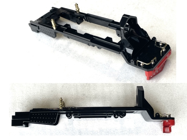 FRAME / DIE-CAST / BLACK / TINPLATE O GAUGE 260 PS2 & 3 / AS SHOWN W/SOME DETAILS