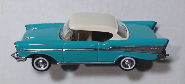 VEHICLE / 1957 CHEVY BEL AIR / TURQUOISE / 1/43 SCALE