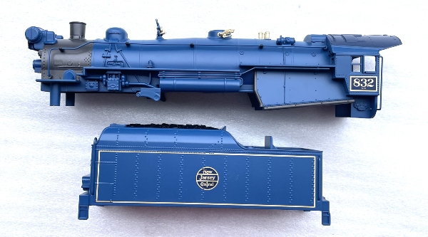 RAILKING LOCO & TENDER SHELL / BLUE COMET / NO FRAMES / BRAND NEW